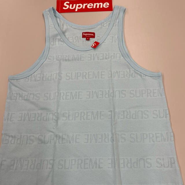 supreme  logo mesh tank top