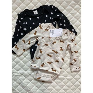 エイチアンドエム(H&M)の新品未使用⭐︎タグ付　H&Mロンパース　2枚セット(ロンパース)