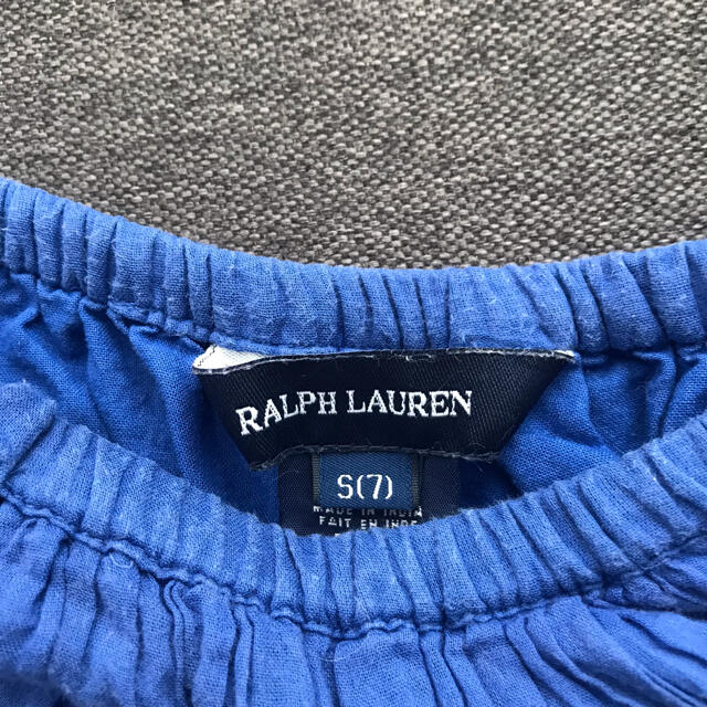 Ralph Lauren(ラルフローレン)のRALPHLAUREN ラルフローレン 　ブルーレーススカート　120cm キッズ/ベビー/マタニティのキッズ服女の子用(90cm~)(スカート)の商品写真