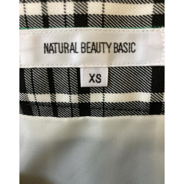 NATURAL BEAUTY BASIC(ナチュラルビューティーベーシック)の試着のみ⭐︎NATURAL BEAUTY BASIC チェック柄スカート　 レディースのスカート(ひざ丈スカート)の商品写真