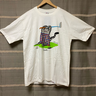 アメリヴィンテージ(Ameri VINTAGE)の【新品タグ付き】crazy shirts クリバンキャット　90s 両面プリント(Tシャツ/カットソー(半袖/袖なし))