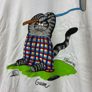 90s USA製 クリバンキャット ビッグサイズ 猫 両面プリント スウェット