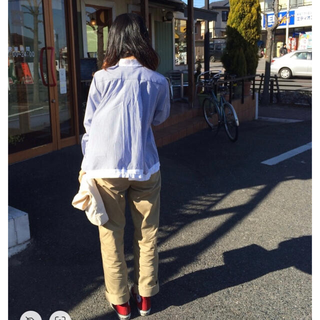 sacai luck(サカイラック)のsacai luck サカイラック　裾ドローストリングシャツ　ストライプ　日本製 レディースのトップス(シャツ/ブラウス(長袖/七分))の商品写真