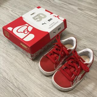 プーマ(PUMA)のキティ プーマ スニーカー PUMA HELLO KITTY コラボ 14センチ(スニーカー)