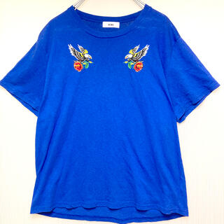 ロデオクラウンズ(RODEO CROWNS)の最終値下げ ロデオクラウンズ Tシャツ ブルー青(Tシャツ(半袖/袖なし))