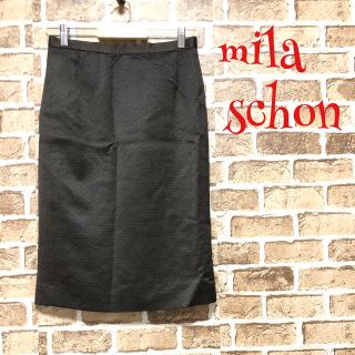 ミラショーン(mila schon)の【激レア】❤ミラショーン❤ タイトスカート 黒 mila schon 春 夏(ひざ丈スカート)