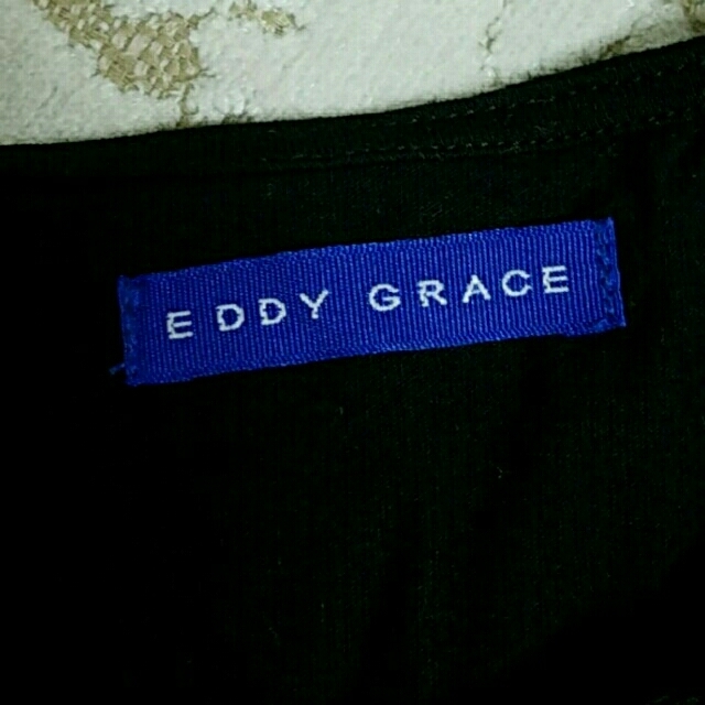 EDDY GRACE(エディグレース)の【新品未使用・送料込】EDDYGRACE♡レースカットソー♡ブラック レディースのトップス(カットソー(半袖/袖なし))の商品写真