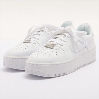 ナイキ(NIKE)のナイキ AIR FORCE 1 レザー JPN24.5 ホワイト レディー(スニーカー)