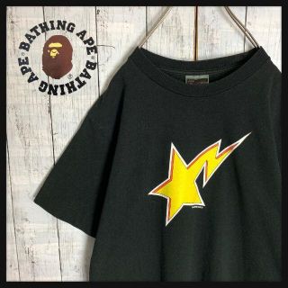 アベイシングエイプ(A BATHING APE)の【大人気デザイン☆ベイプスタ】アベイシングエイプ ロゴ Tシャツ 半袖 定番(Tシャツ/カットソー(半袖/袖なし))