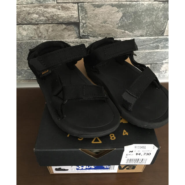 Teva(テバ)のTeva キッズサンダル　14cm 黒 キッズ/ベビー/マタニティのベビー靴/シューズ(~14cm)(サンダル)の商品写真