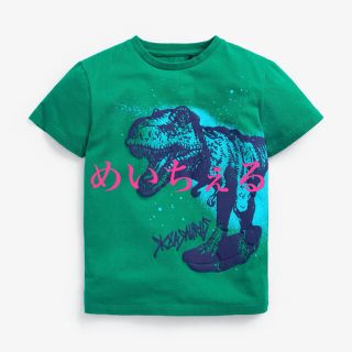 ネクスト(NEXT)の【新品】next グリーン恐竜 グラフィックTシャツ（ボーイズ）(Tシャツ/カットソー)