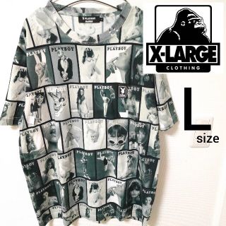 エクストララージ(XLARGE)の美品 エクストララージ プレイボーイコラボ 半袖Tシャツ カットソー メンズL(Tシャツ/カットソー(半袖/袖なし))