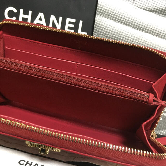 CHANEL(シャネル)のいず様専用♡美品 ★シャネル シェブロン 長財布 正規品 希少カラー レディースのファッション小物(財布)の商品写真