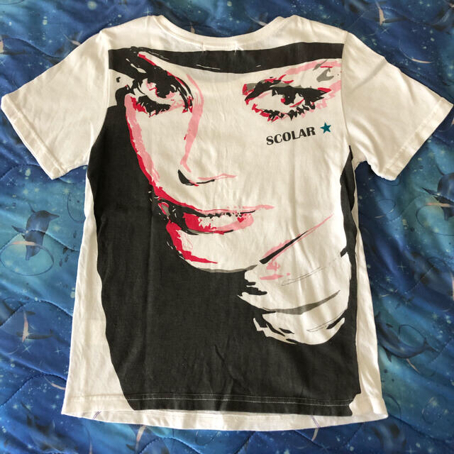 ScoLar(スカラー)のScoLar  女の子柄白Tシャツ レディースのトップス(Tシャツ(半袖/袖なし))の商品写真