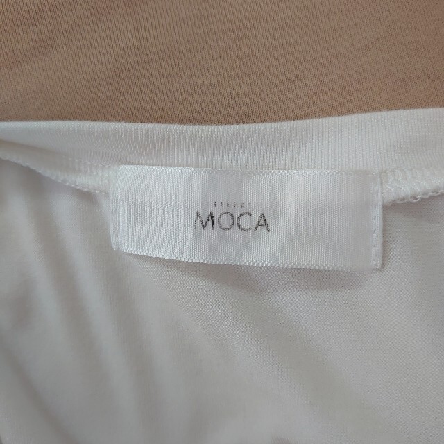 select MOCA　サイドシフォンプリーツ切り替えフレンチスリーブカットソー レディースのトップス(カットソー(半袖/袖なし))の商品写真