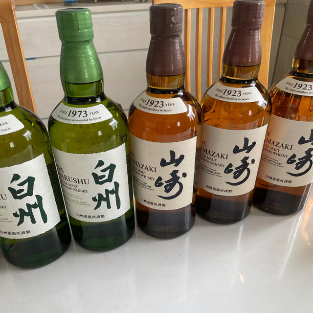 送料無料/新品】 サントリー 山崎3本、白州2本 サントリーウイスキー ...