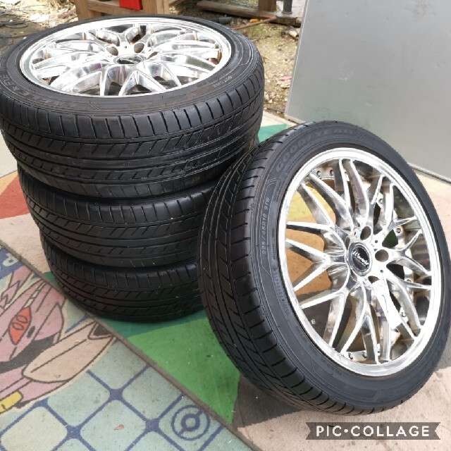 WarWic 社外アルミホイール4本セット18インチ 18×7.5J・114.3