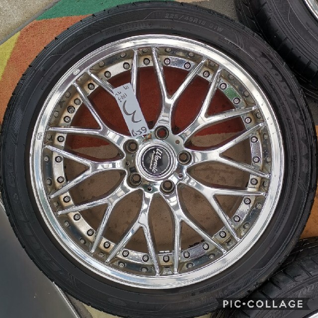 WarWic 社外アルミホイール4本セット18インチ 18×7.5J・114.3