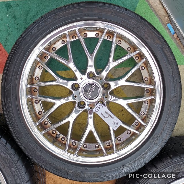 WarWic 社外アルミホイール4本セット18インチ 18×7.5J・114.3