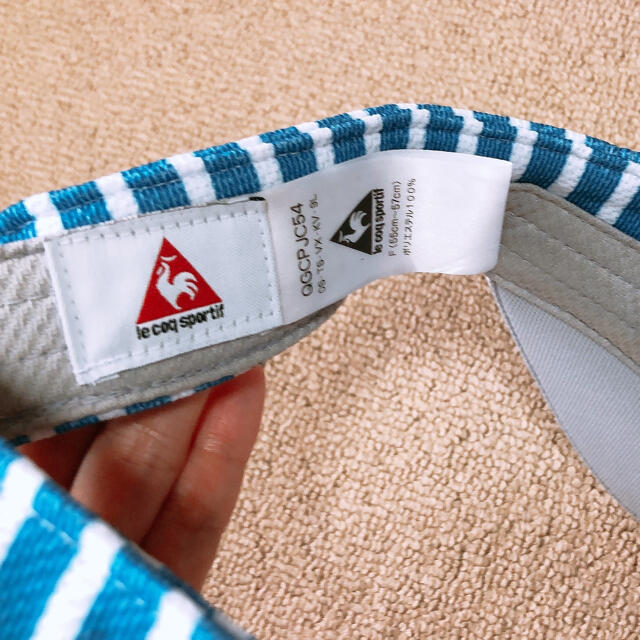 le coq sportif(ルコックスポルティフ)のle coq sportif  ルコック　サンバイザー　帽子 スポーツ/アウトドアのゴルフ(その他)の商品写真