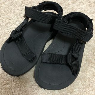 テバ(Teva)のTEVA キッズ　14㎝　サンダル　黒(サンダル)