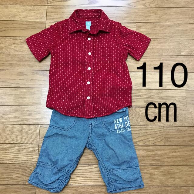 babyGAP(ベビーギャップ)の110センチコーデ　babyGAP 　H&M シャツ　ズボン　男の子　夏服 キッズ/ベビー/マタニティのキッズ服男の子用(90cm~)(Tシャツ/カットソー)の商品写真