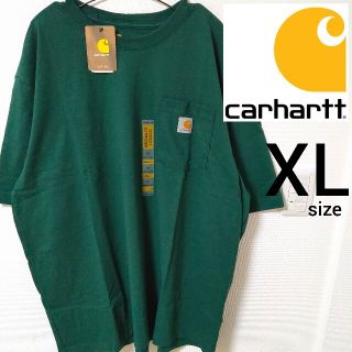 カーハート(carhartt)の新品タグ付き Carhartt ダークグリーン Tシャツ カットソー メンズXL(Tシャツ/カットソー(半袖/袖なし))