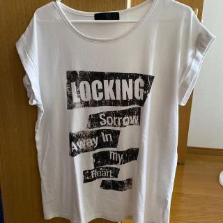 白ティー Lサイズ(Tシャツ(半袖/袖なし))