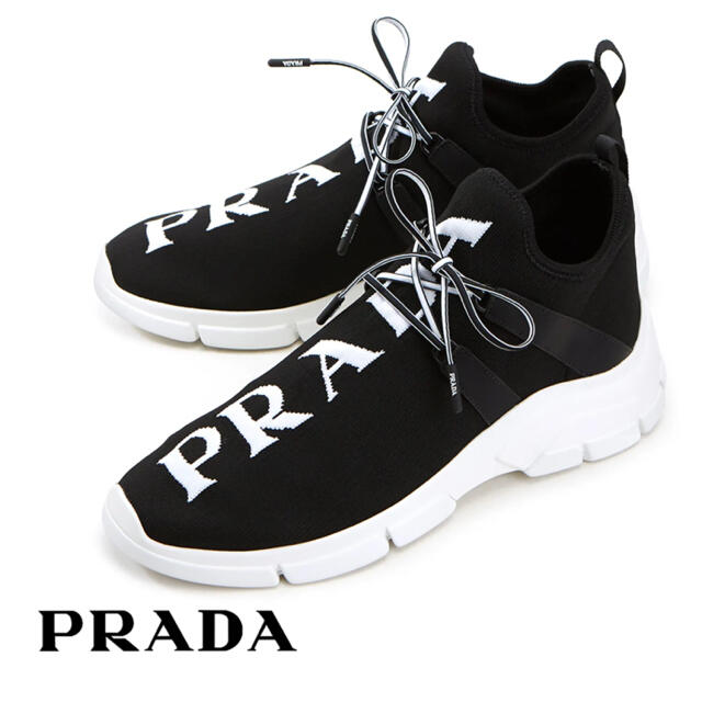 PRADA プラダ ニット ファブリック スニーカー 新品