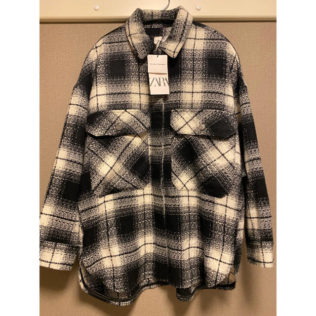 ZARA - ZARA チェック柄オーバーシャツジャケットの通販 by 52's ZARA - ZARA チェック柄オーバーシャツジャケットの通販 by 52's