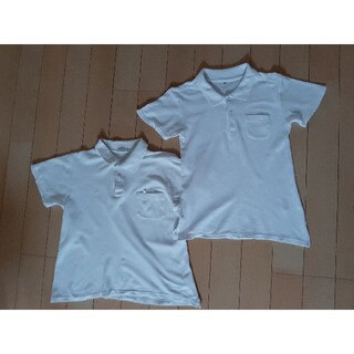 ポロシャツ　白　150cm   160cm  2枚セット(Tシャツ/カットソー)