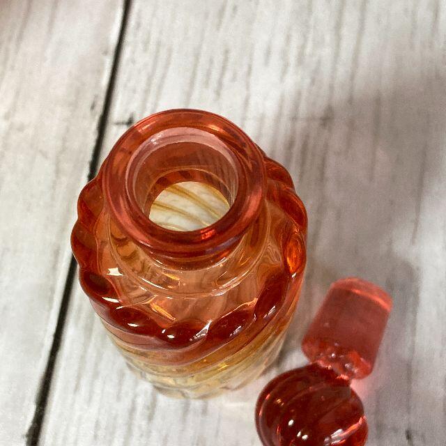 オールド バカラ バンブー 香水瓶 ローズピンク 薔薇色 小サイズ2種