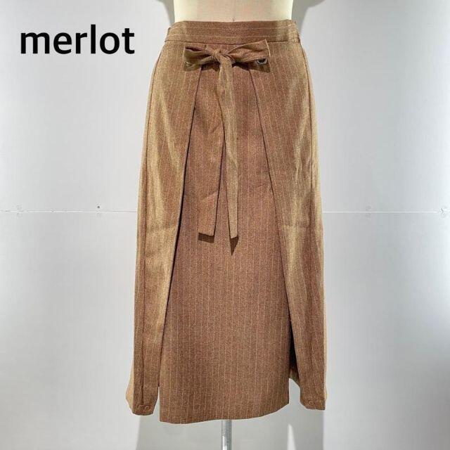 merlot(メルロー)のmerlot メルロー ロング巻きスカート レディースのスカート(ロングスカート)の商品写真