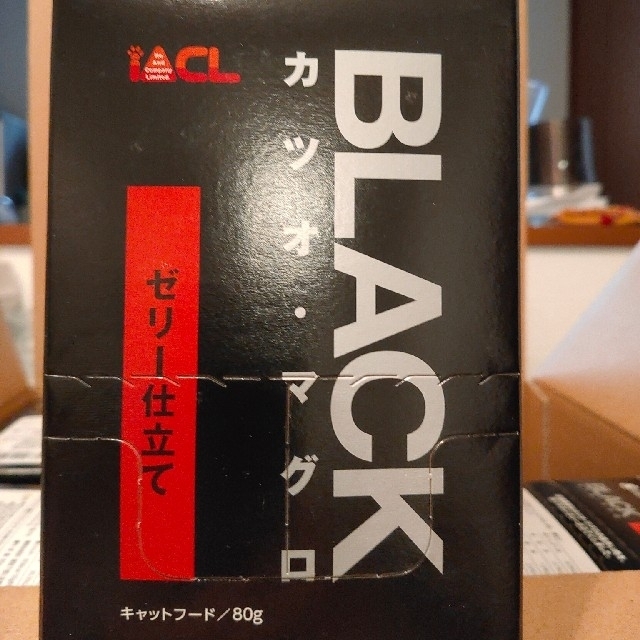 BLACK ブラック80ｇ カツオ・マグロ ゼリー仕立て その他のペット用品(猫)の商品写真