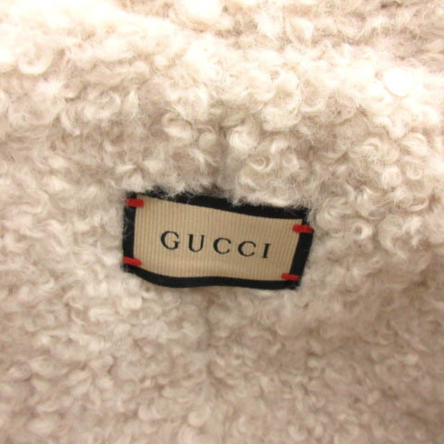 Gucci(グッチ)のグッチ イヤーフラップハット GGカーリー エコファーハット L 白 黒 レディースの帽子(その他)の商品写真