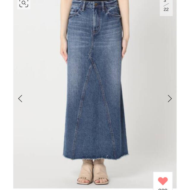 Plage(プラージュ)のヘルシーデニムSP DENIM LONG SLIT スカート◆34 レディースのスカート(ロングスカート)の商品写真