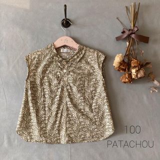 パタシュー(PATACHOU)のPATACHOU パタシュー✾リバティ オリーブ色彩ブラウス❁⃘*.*̩̩̥୨୧(ワンピース)