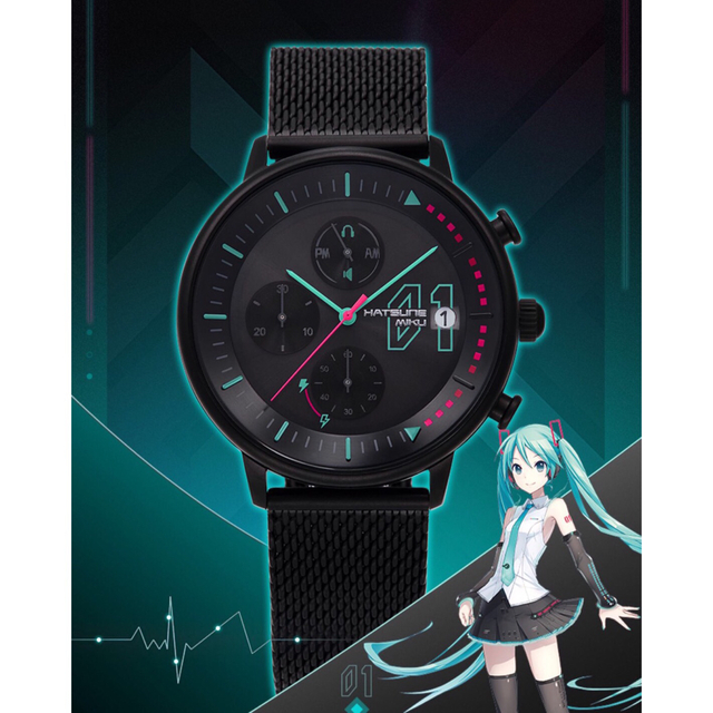 初音ミク VOCALOID ボカロ 腕時計 時計 光充電 タイプAの通販 by 初音ミク VOCALOID ボカロ 腕時計 時計 光充電 タイプAの通販 by