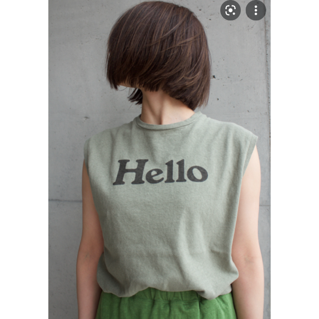 DEUXIEME CLASSE(ドゥーズィエムクラス)のMADISONBLUE マディソンブルー　HELLO ノースリーブTEE　01 レディースのトップス(Tシャツ(半袖/袖なし))の商品写真