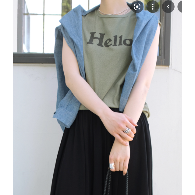 DEUXIEME CLASSE(ドゥーズィエムクラス)のMADISONBLUE マディソンブルー　HELLO ノースリーブTEE　01 レディースのトップス(Tシャツ(半袖/袖なし))の商品写真