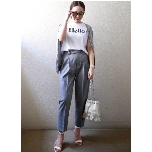 DEUXIEME CLASSE(ドゥーズィエムクラス)のMADISONBLUE マディソンブルー　HELLO ノースリーブTEE　01 レディースのトップス(Tシャツ(半袖/袖なし))の商品写真