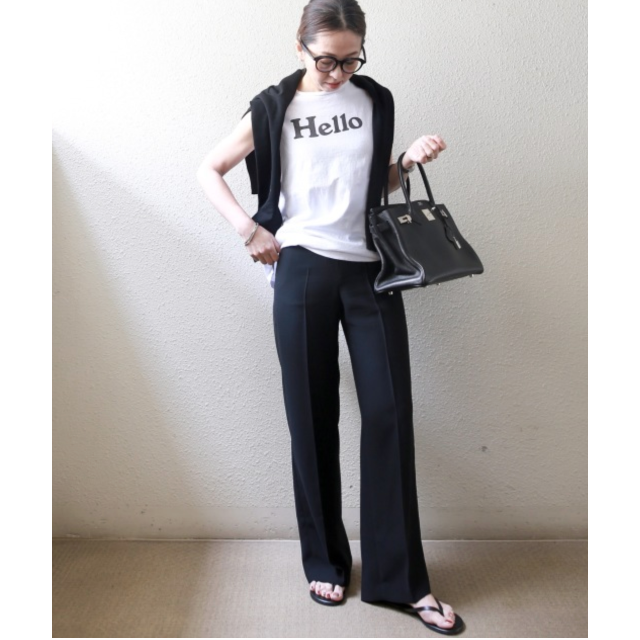 DEUXIEME CLASSE(ドゥーズィエムクラス)のMADISONBLUE マディソンブルー　HELLO ノースリーブTEE　01 レディースのトップス(Tシャツ(半袖/袖なし))の商品写真