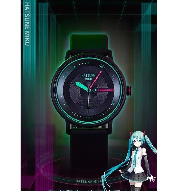 初音ミク VOCALOID ボカロ 腕時計 時計 光充電 タイプ D | www