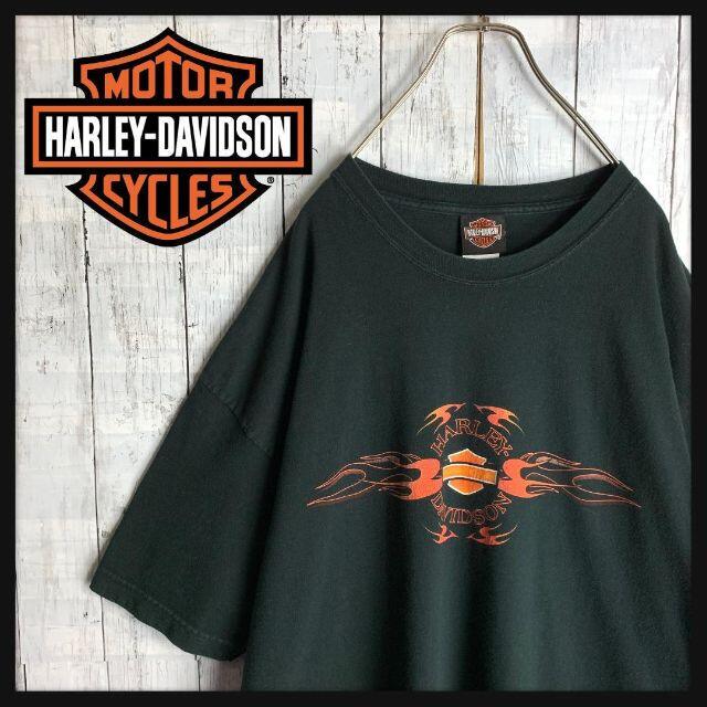 Hurley(ハーレー)の【入手困難☆2XLサイズ】ハーレーダビッドソン センターロゴ Tシャツ 半袖 メンズのトップス(Tシャツ/カットソー(半袖/袖なし))の商品写真