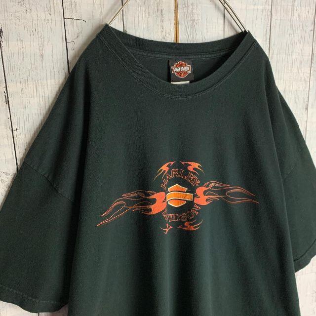 Hurley(ハーレー)の【入手困難☆2XLサイズ】ハーレーダビッドソン センターロゴ Tシャツ 半袖 メンズのトップス(Tシャツ/カットソー(半袖/袖なし))の商品写真