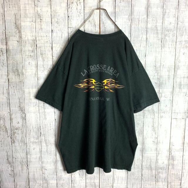 Hurley(ハーレー)の【入手困難☆2XLサイズ】ハーレーダビッドソン センターロゴ Tシャツ 半袖 メンズのトップス(Tシャツ/カットソー(半袖/袖なし))の商品写真