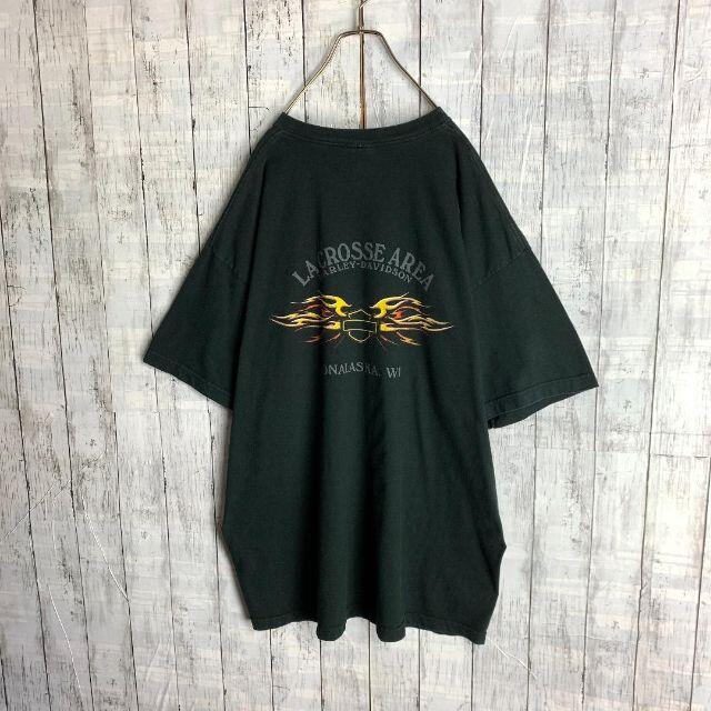 Hurley(ハーレー)の【入手困難☆2XLサイズ】ハーレーダビッドソン センターロゴ Tシャツ 半袖 メンズのトップス(Tシャツ/カットソー(半袖/袖なし))の商品写真