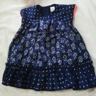 ベビーギャップ(babyGAP)の新品　babygap インナーパンツ付き　ふわふわワンピース90cm(ワンピース)