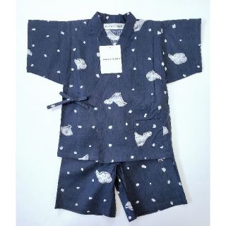 ツモリチサト(TSUMORI CHISATO)の新品　ツモリチサト　子供甚平　110cm　5～6歳　富士山みぞれ　紺(甚平/浴衣)