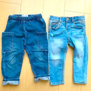 ザラキッズ(ZARA KIDS)のZARAベビー　デニム　セット　92(パンツ/スパッツ)